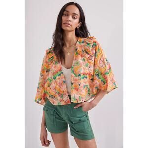 Anthropologie Multicolor Short Sleeve Top